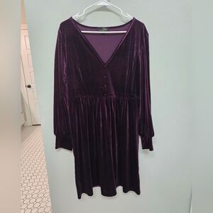 Purple Velvet Dress XL by Suzanne Betro